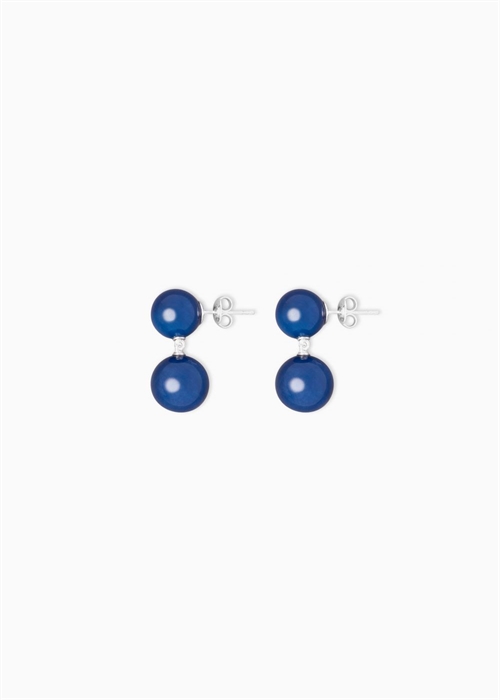 LIE STUDIO THE HANNAH EARRINGS BLUE DYED JADE GOLD PLATED